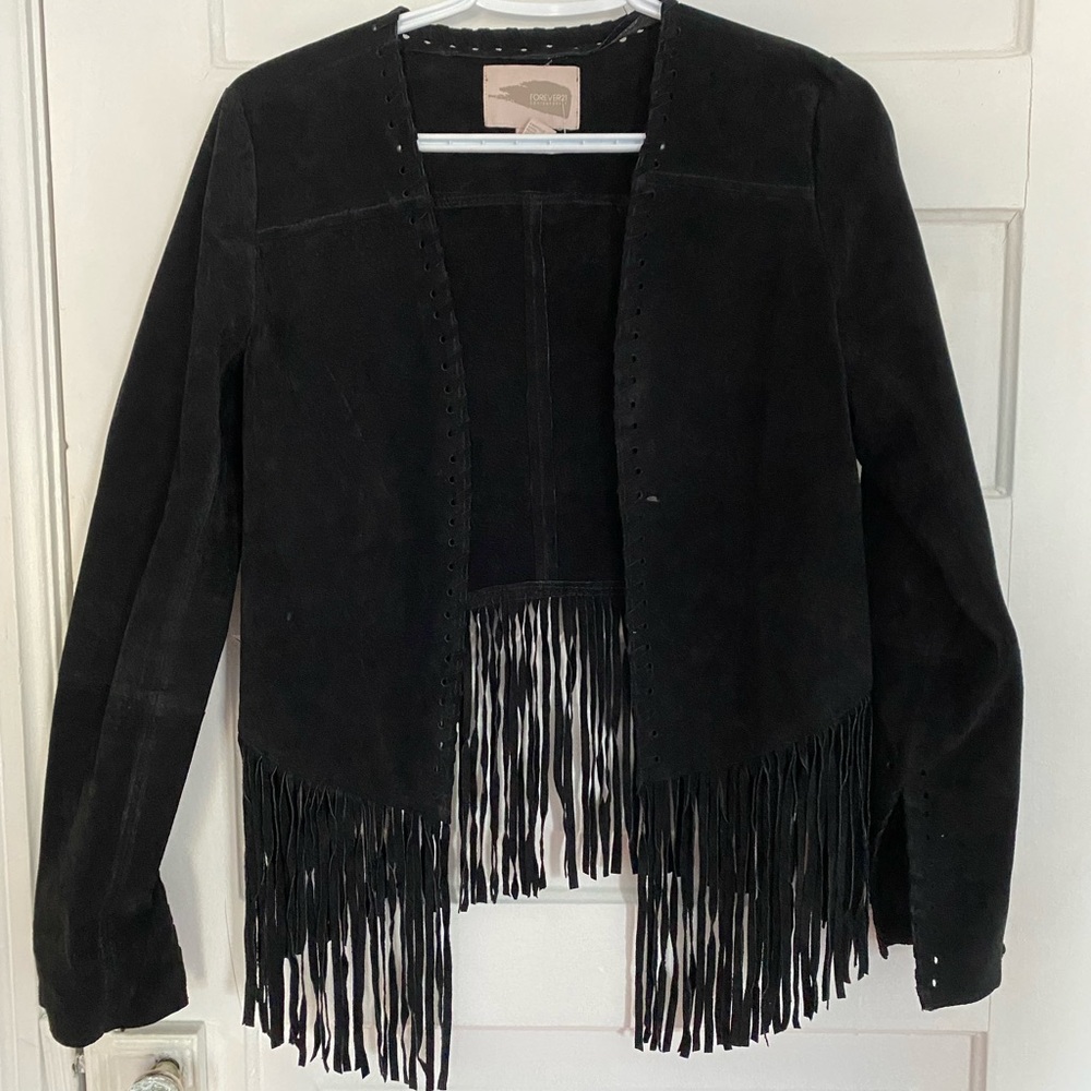 Leather Tassel Jacket